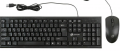 Комплект (клавиатура+мышь) OKLICK 640M, USB, проводной, черный