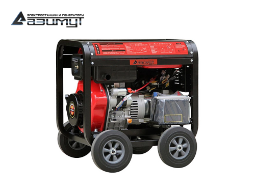 3-фазный бытовой дизельный генератор 6 кВт воздушного охлаждения АДП-6.0-Т400-ВЭ 