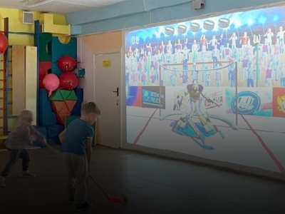 Интерактивная стена «Спортбол» превращает любое пространство в спортзал
